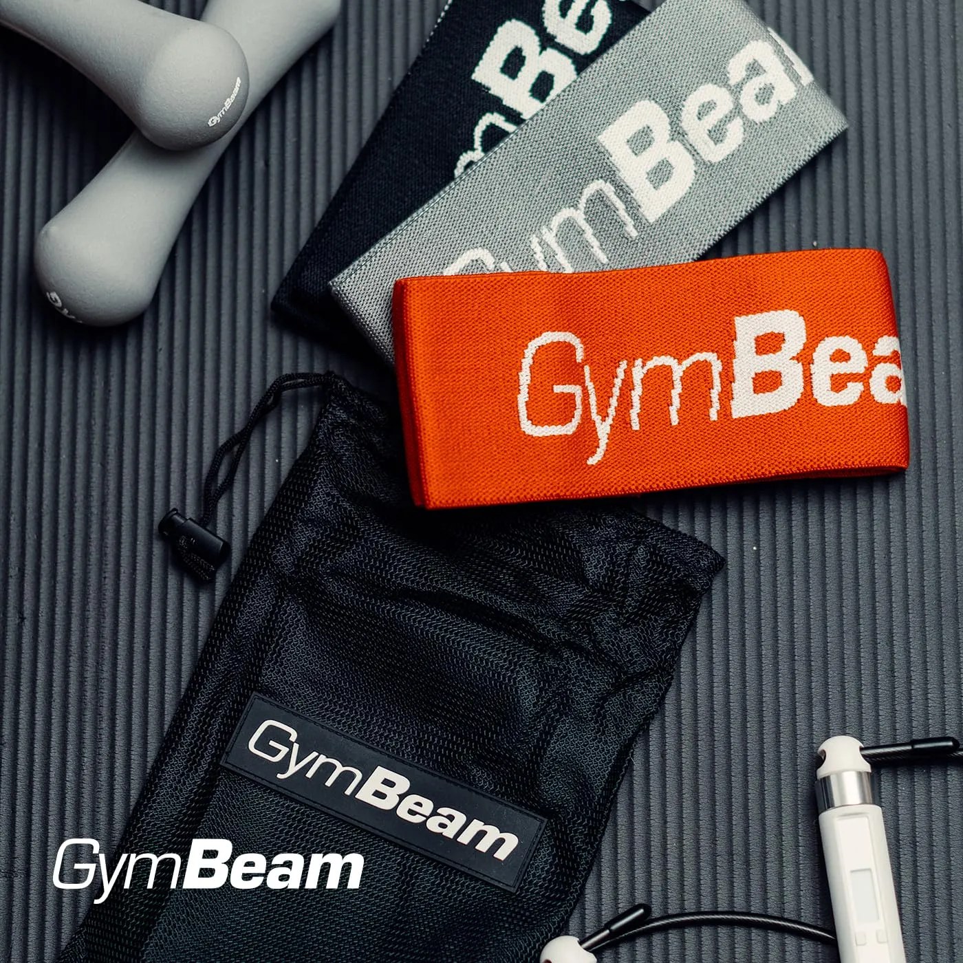 GymBeam Loop Band Set elastici fitness 3 pezzi 0-68 kg