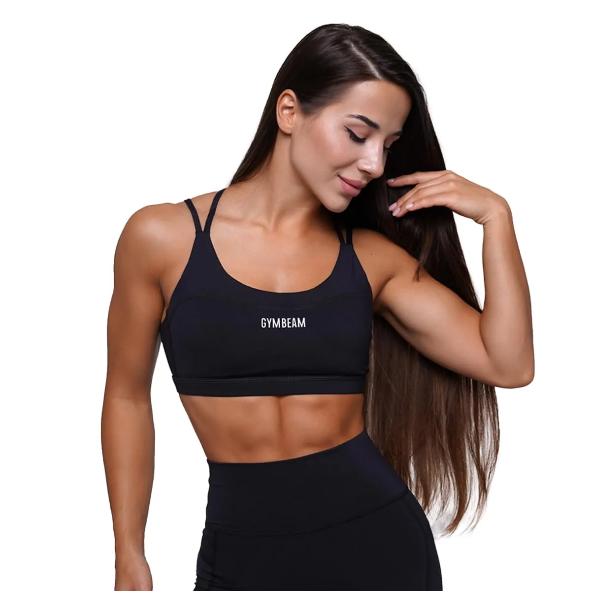 GymBeam Fit reggiseno sportivo S Mist Grey imbottito