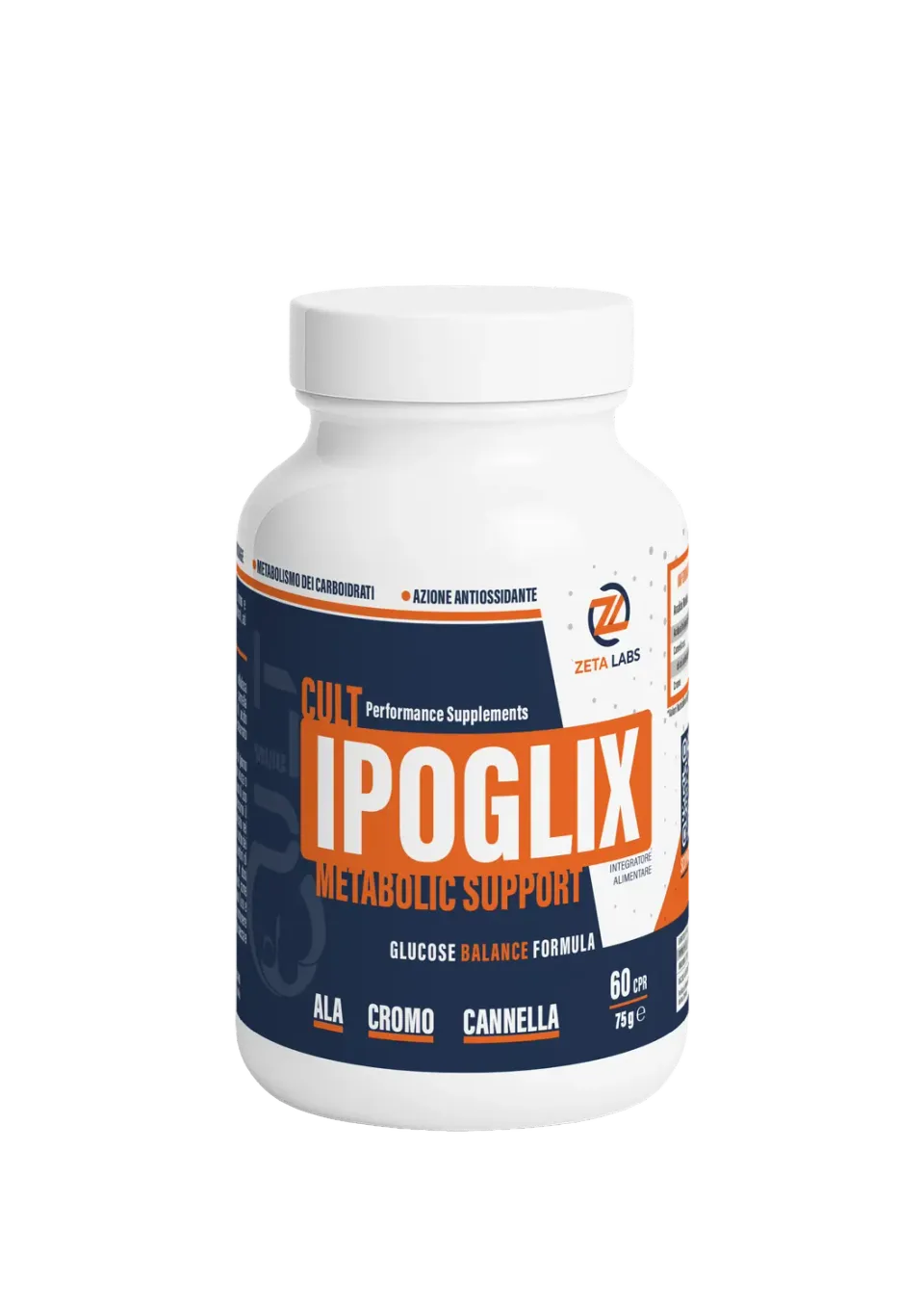Zeta Labs Cult Ipoglix integratore 60 cpr ALA cromo cannella