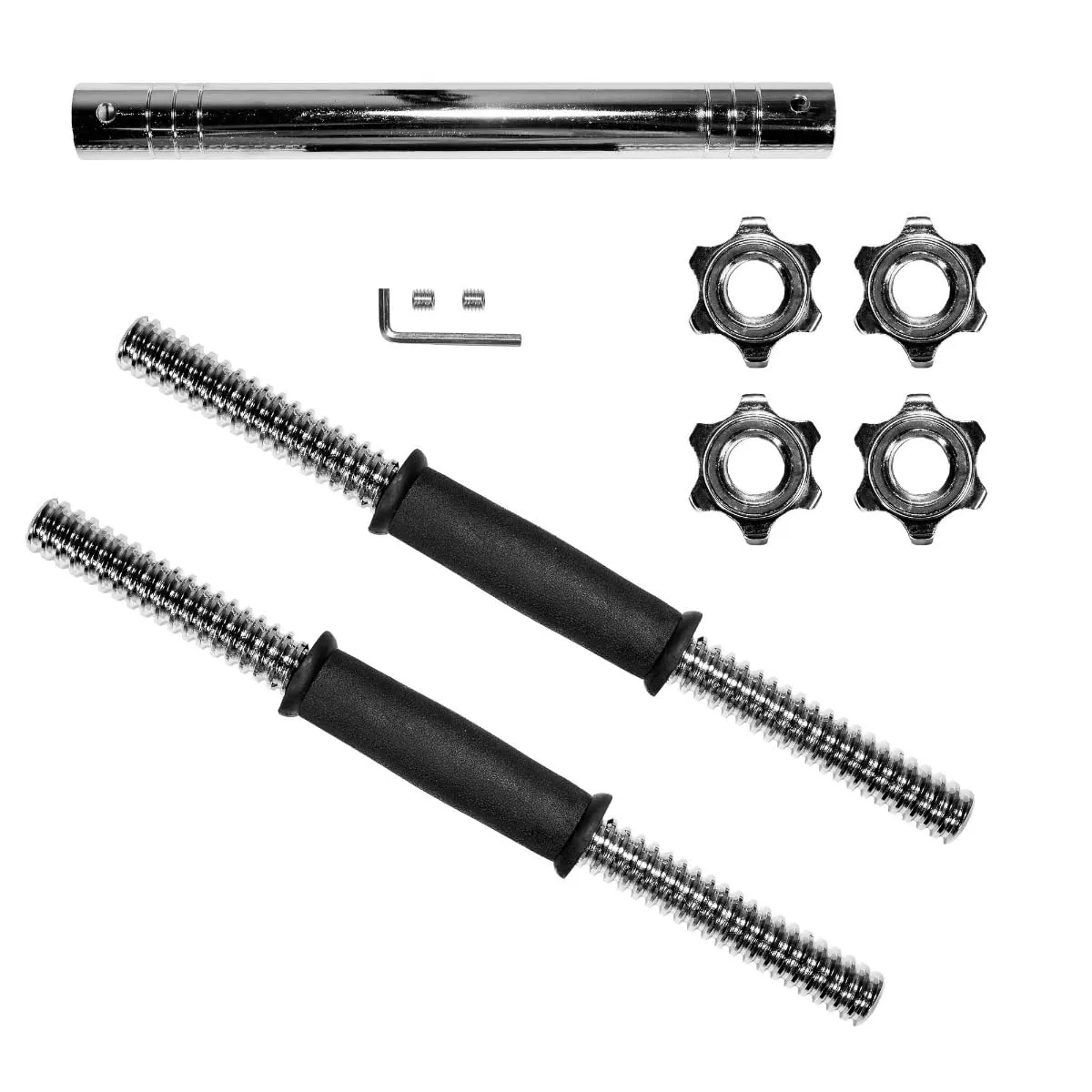GymBeam Set Manubri 30 kg ghisa regolabili 16 piastre