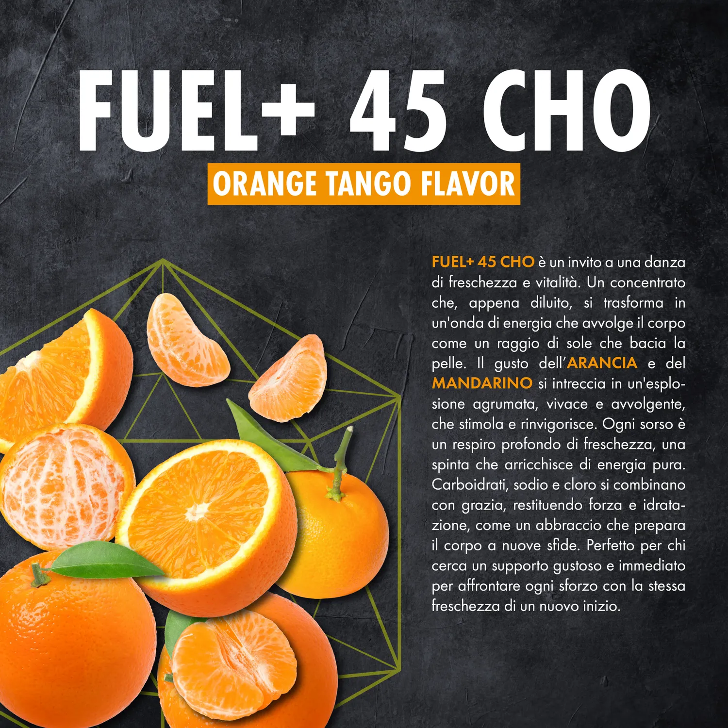 4 Plus Nutrition Fuel+ 45 CHO integratore carboidrati 600 g Orange Tango