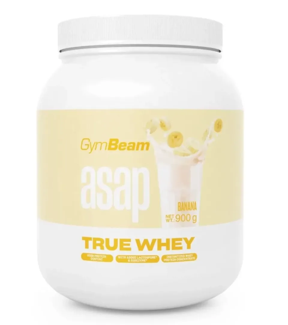 GymBeam True Whey ProDigest proteine banana 900 g con enzimi