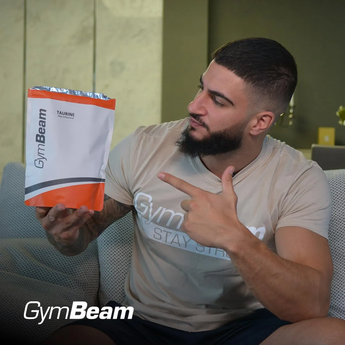 GymBeam Taurina Polvere 250 g Pura Pre-Workout