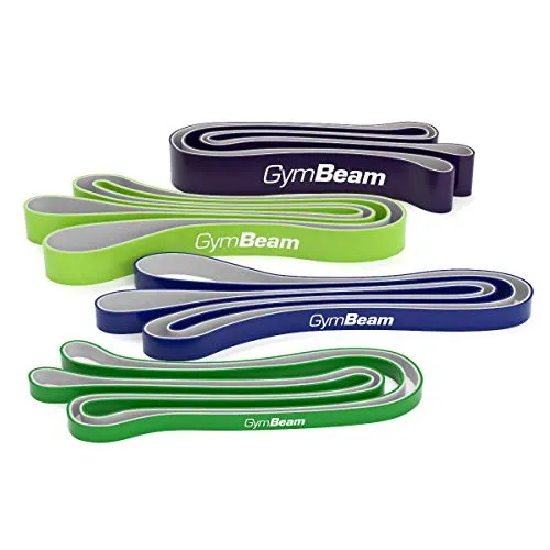 GymBeam DuoBand Fasce Elastiche Fitness 4 Pezzi 9-54 kg