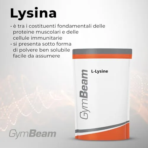 GymBeam L-Lisina Integratore in Polvere 250 g 1000 mg