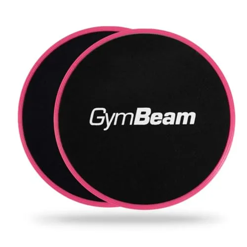 GymBeam Sliders dischi scorrevoli fitness neri 2 pezzi