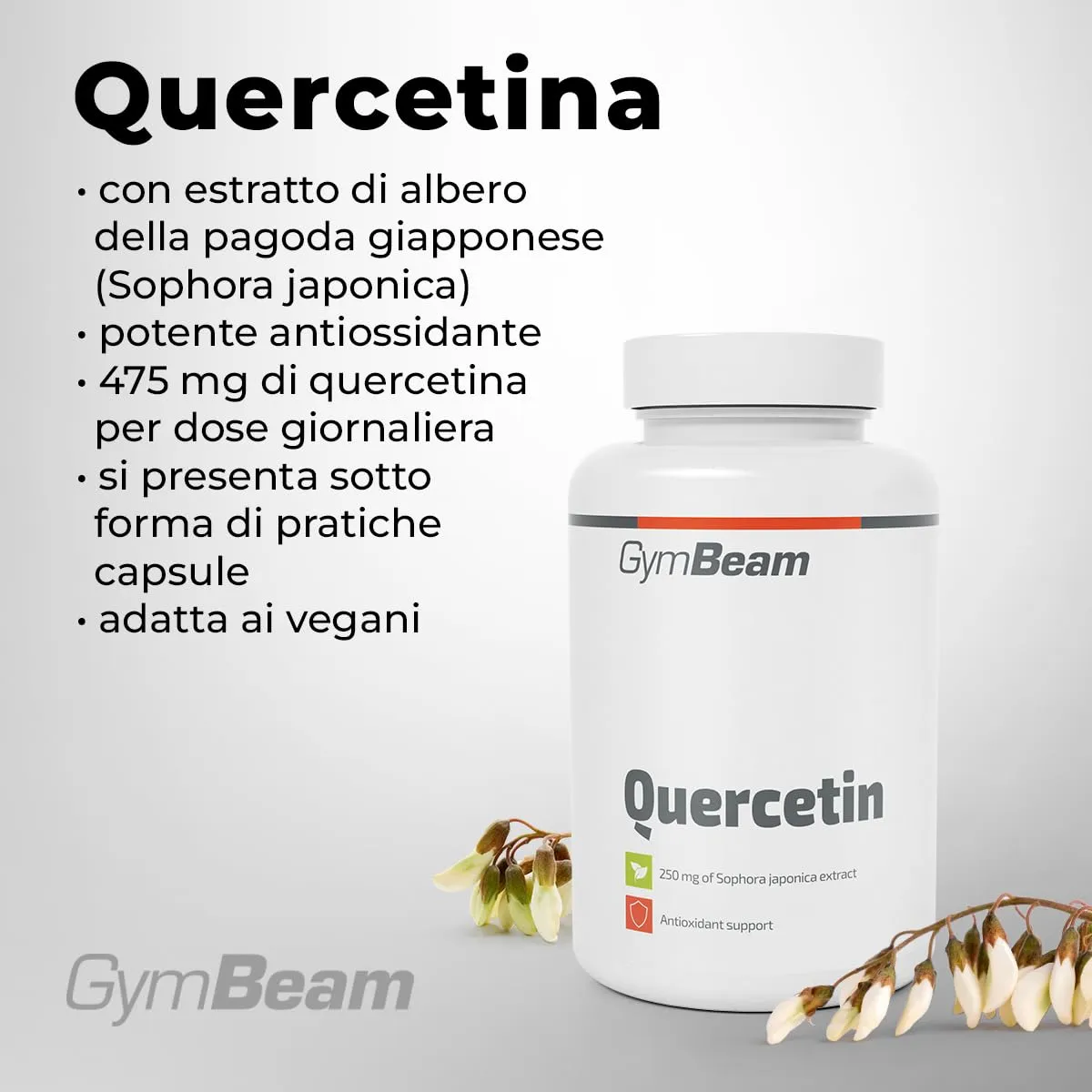 GymBeam Quercetina capsule 90 cps 475 mg