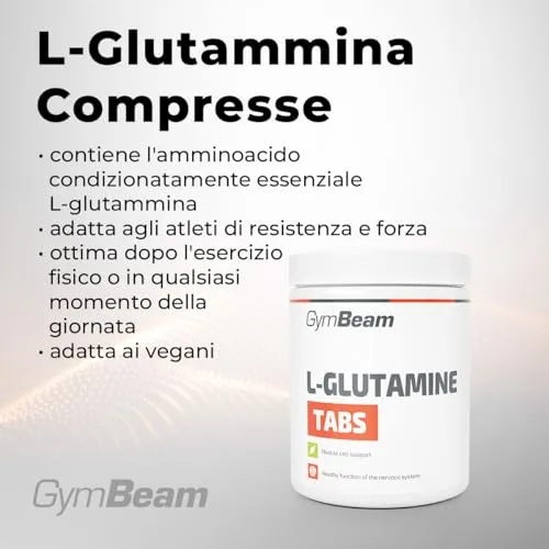 GymBeam L-Glutammina 1000 mg compresse recupero vegano