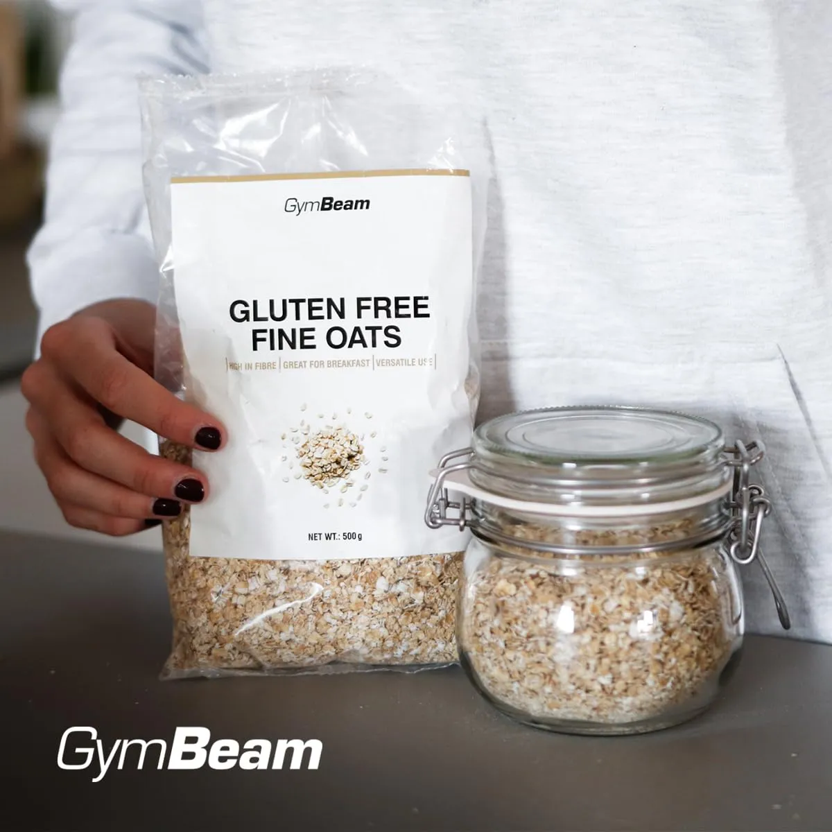 GymBeam Fiocchi Avena Fini senza glutine 500 g fibre