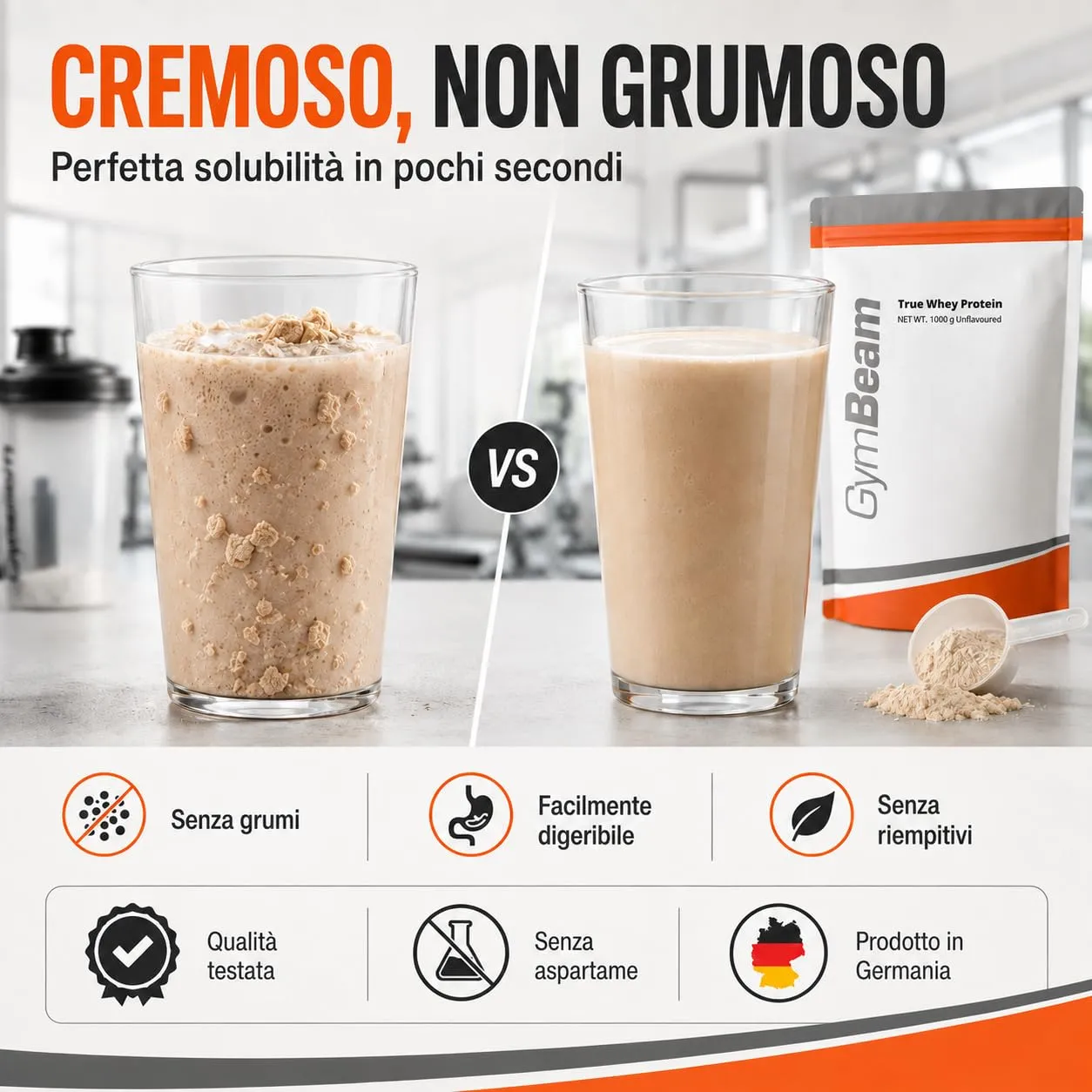 GymBeam True Whey Proteine Banana 1000 g WPC
