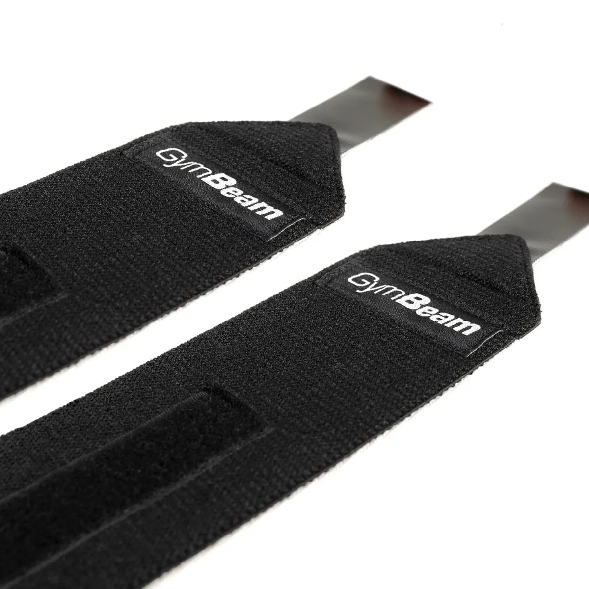 GymBeam Wrist Wrap Press fasce polsi pesi cotone nero