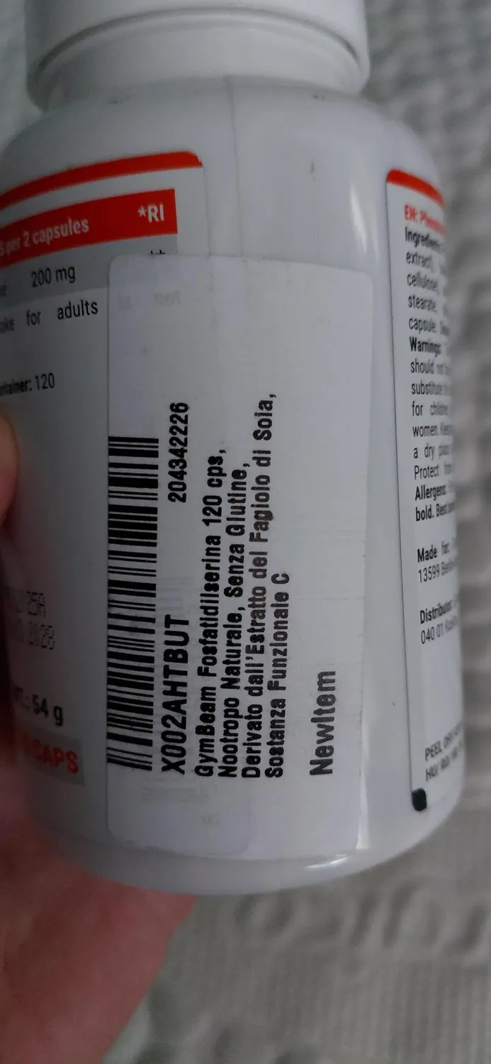 GymBeam Fosfatidilserina 200 mg capsule 120 cps focus