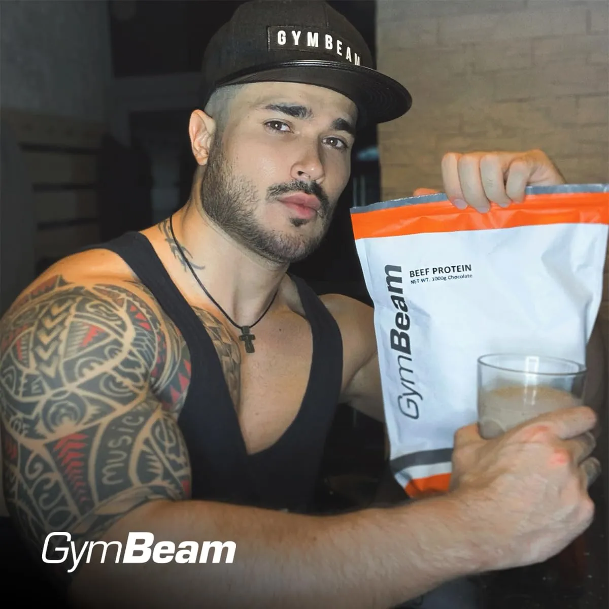 GymBeam Proteine Manzo 1000 g caramello salato