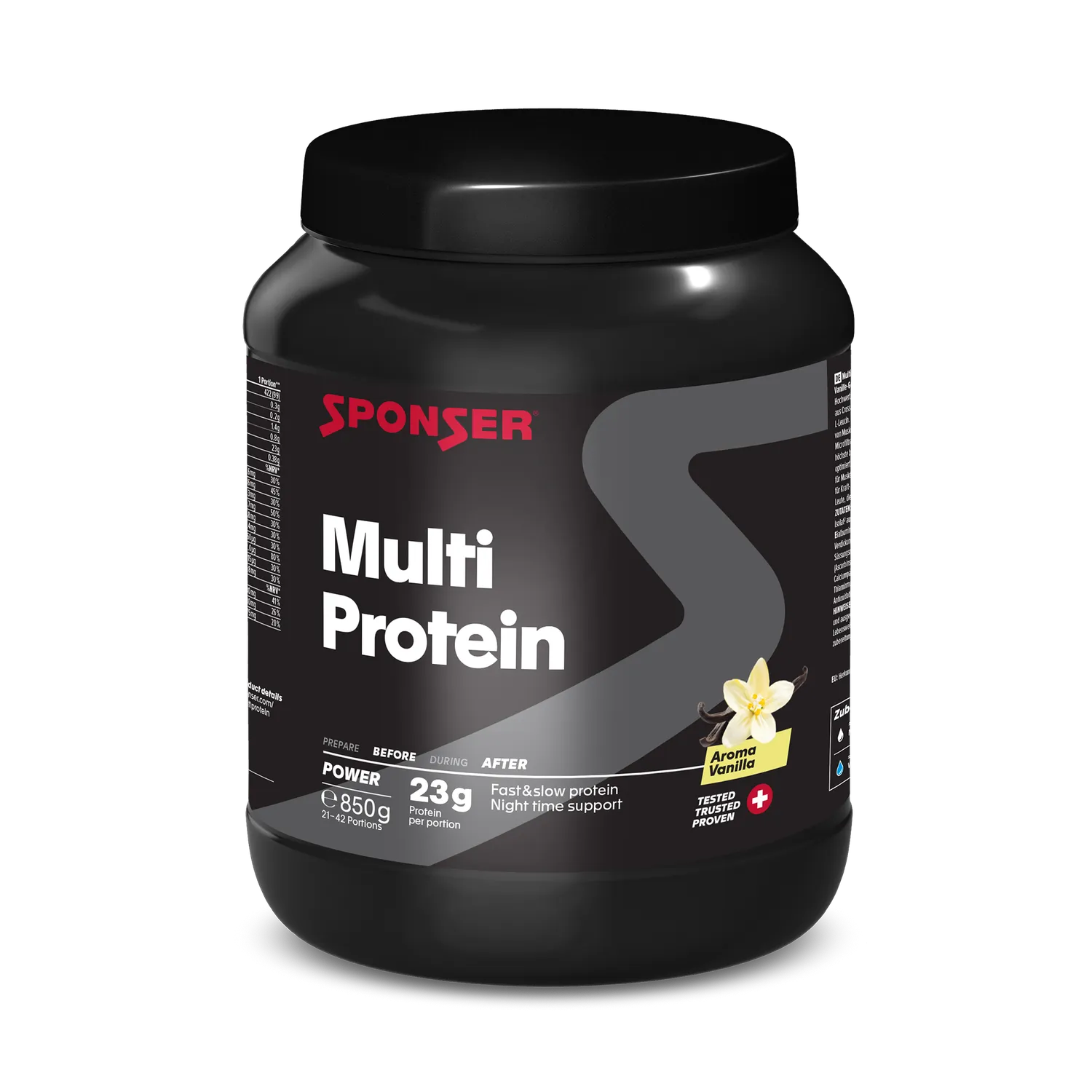 Sponser Multi Protein Vaniglia Barattolo 425 g Lento