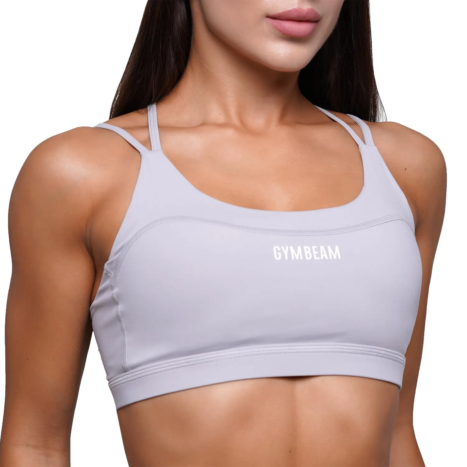 GymBeam Fit reggiseno sportivo S Mist Grey imbottito