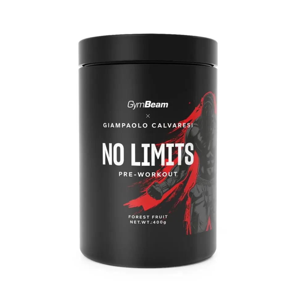 GymBeam No Limits Pre-Workout Polvere 400 g Caffeina