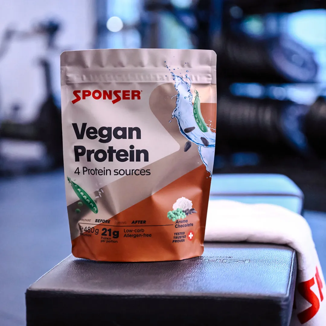 Sponser Vegan Protein proteine vegane cioccolato 480 g