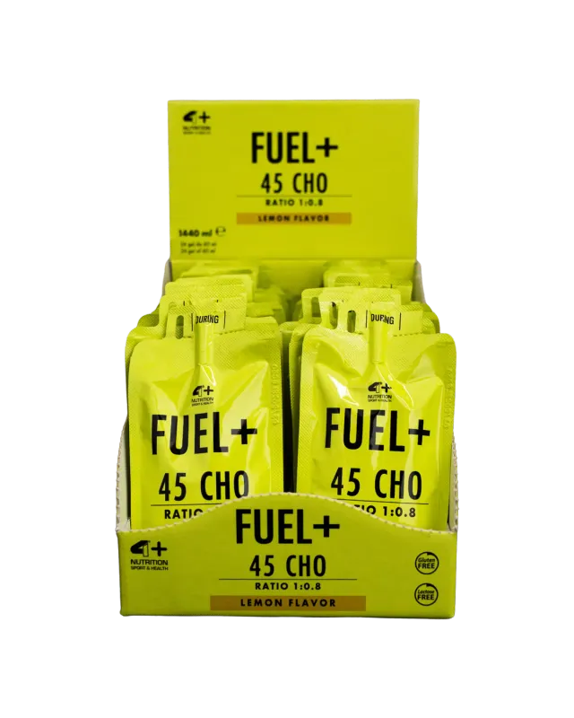4 Plus Nutrition Fuel+ 45 CHO gel 60 ml energia intra workout