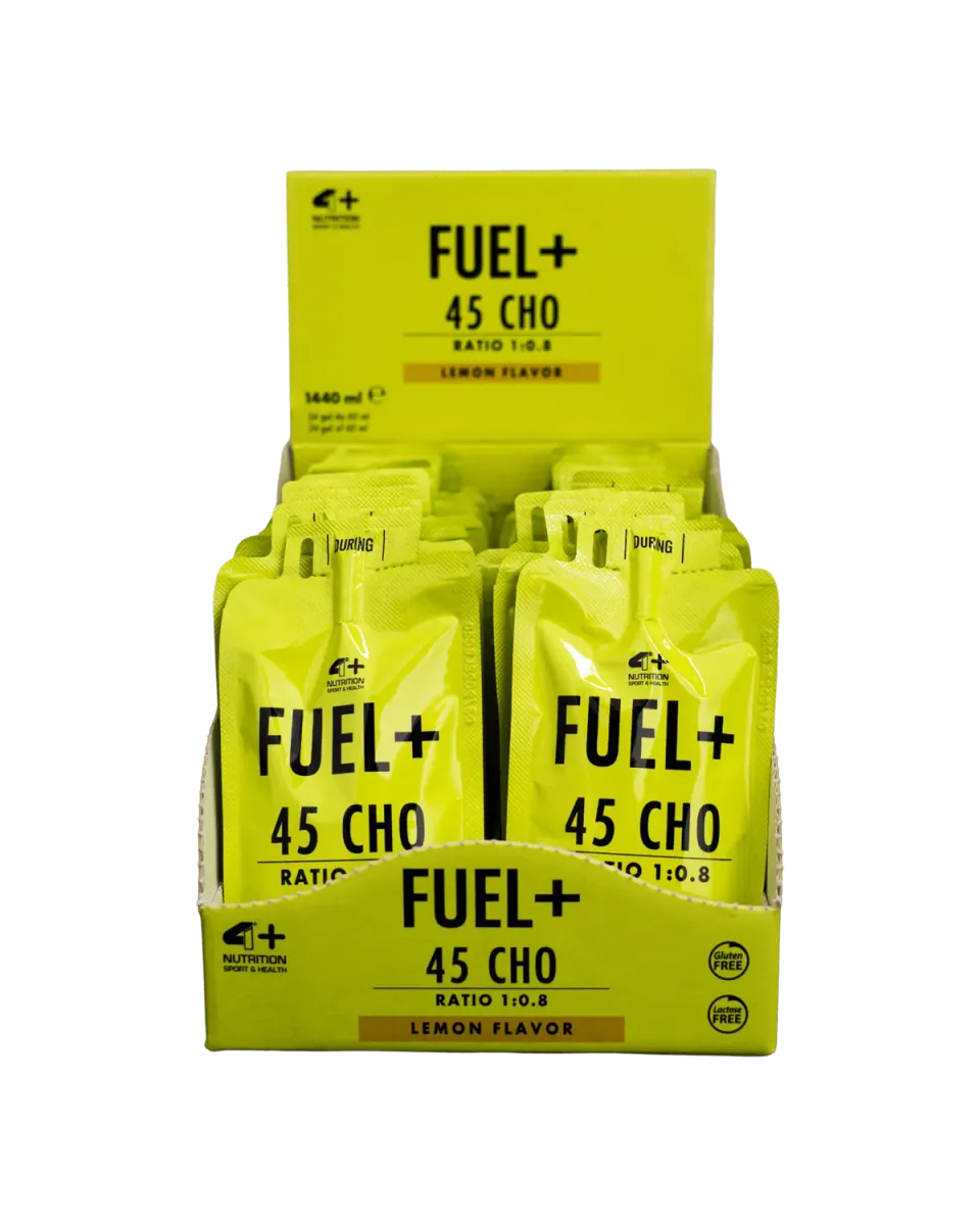 4 Plus Nutrition Fuel+ 45 CHO gel 60 ml energia intra workout