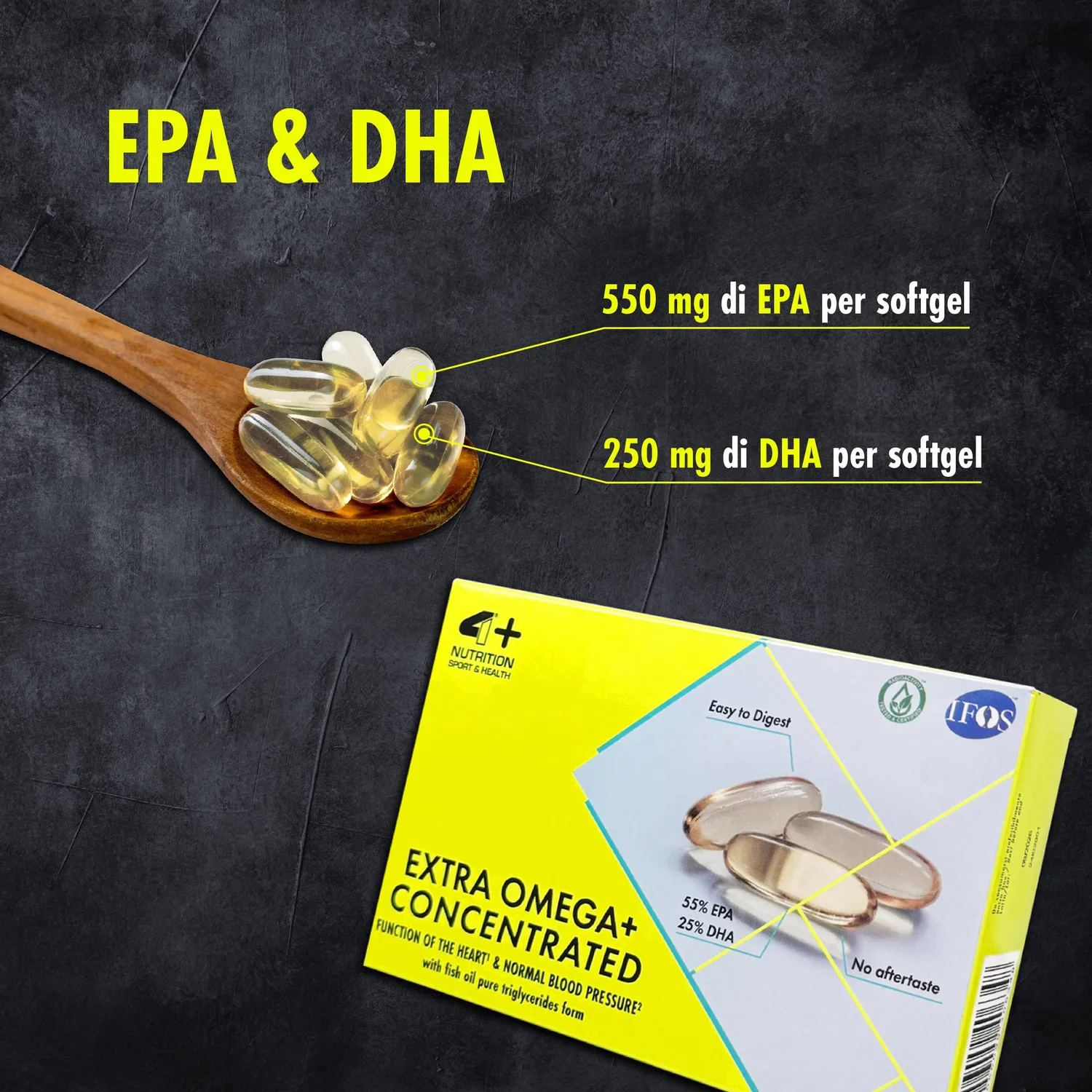 4 Plus Nutrition Extra Omega+ omega 3 60 softgel EPA DHA