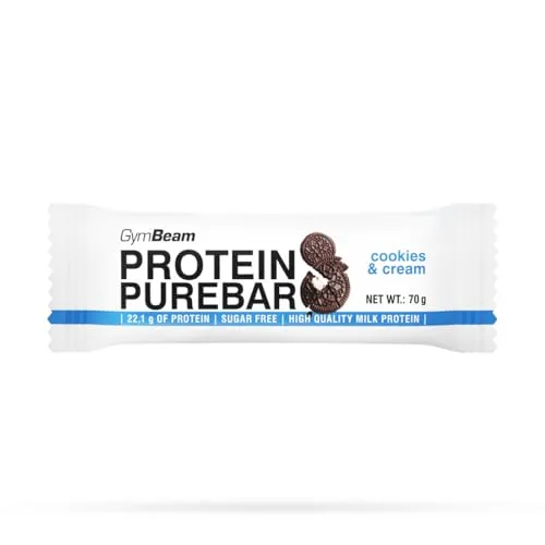 GymBeam PureBar barrette proteiche 12x70g cookies cream basso zucchero