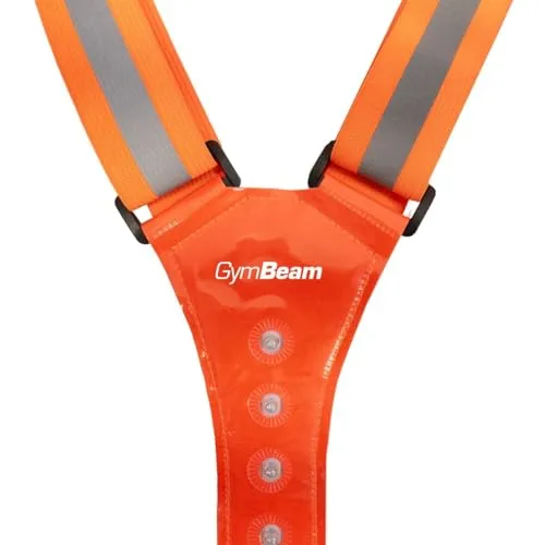 GymBeam Running Vest Gilet Corsa Riflettente con Luci