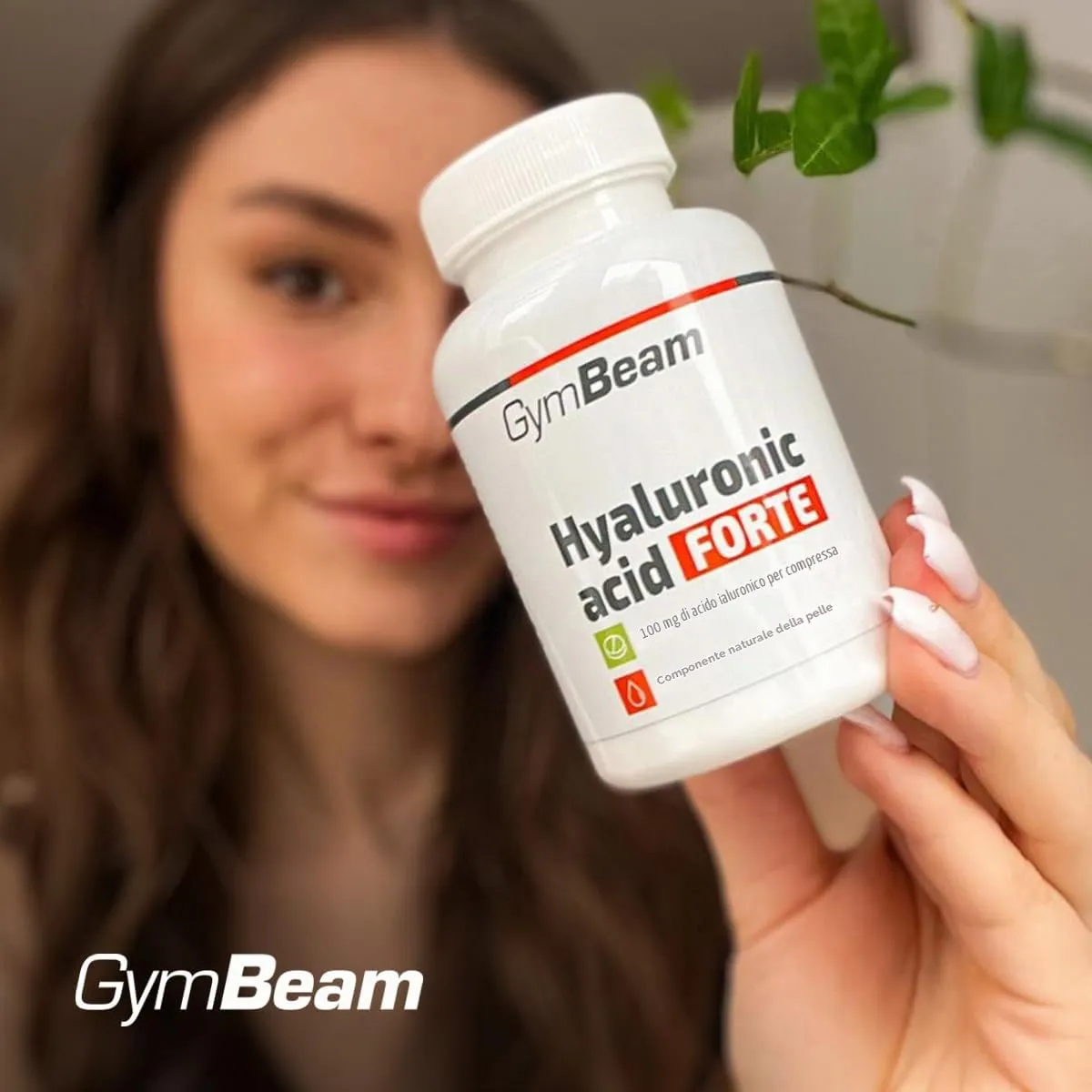GymBeam Acido Ialuronico Forte 90 Compresse Pelle