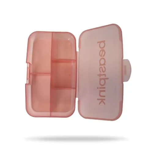 GymBeam Daily Pillbox Portapillole 5 Scomparti Nero