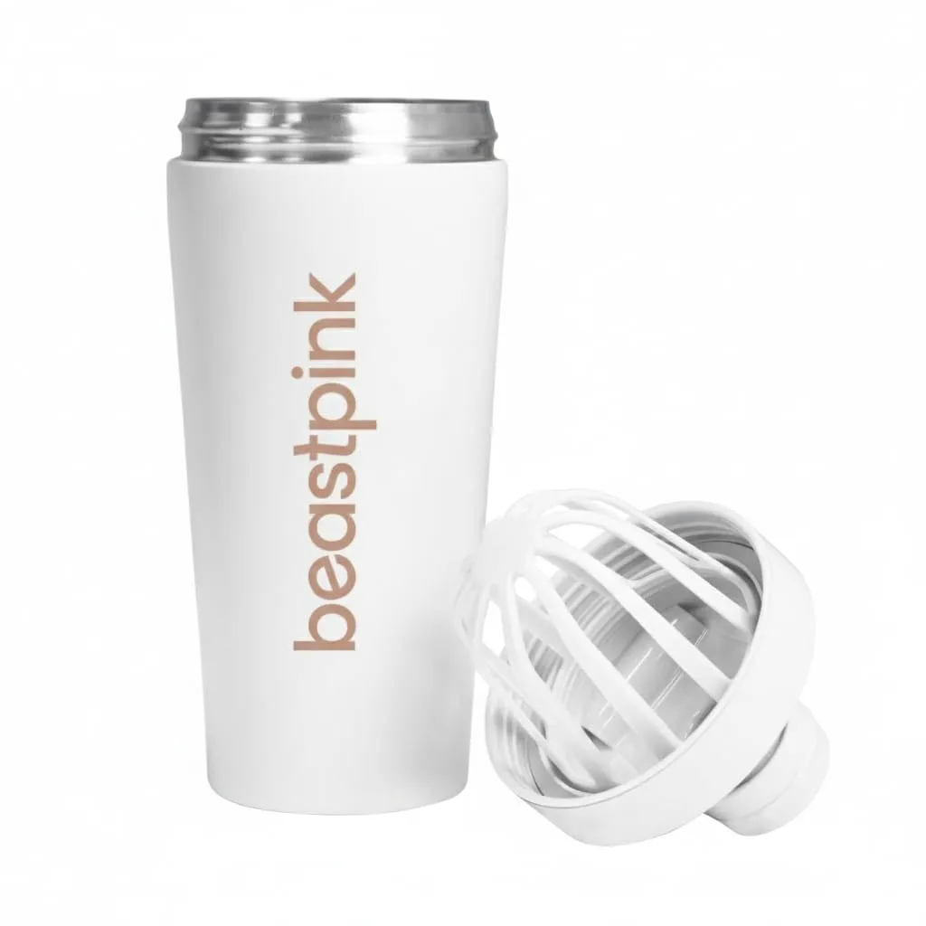 GymBeam Steel Shaker Termico Acciaio 650 ml Doppia Parete