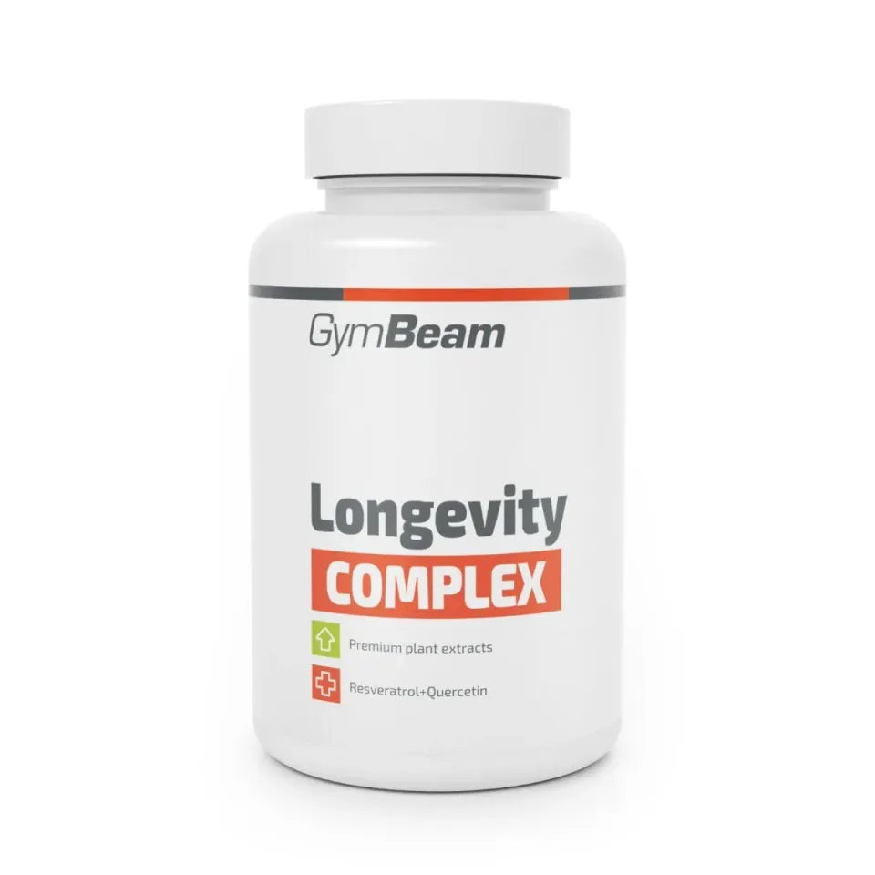 GymBeam Longevity Complex Capsule 90 cps Q10 Resveratrolo