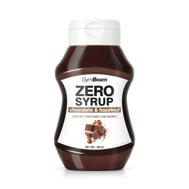 GymBeam Sciroppo ZERO sciroppo 350 ml cioccolato e nocciola