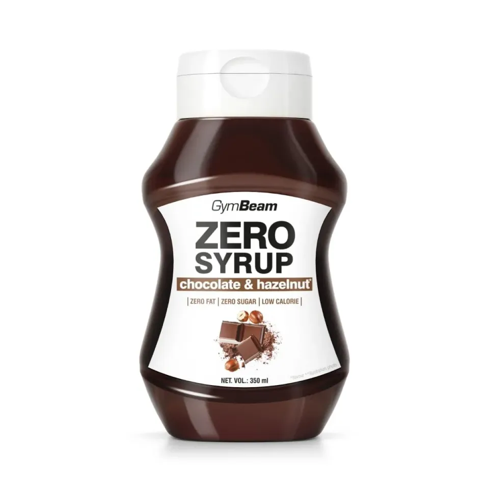 GymBeam Sciroppo ZERO sciroppo 350 ml cioccolato e nocciola