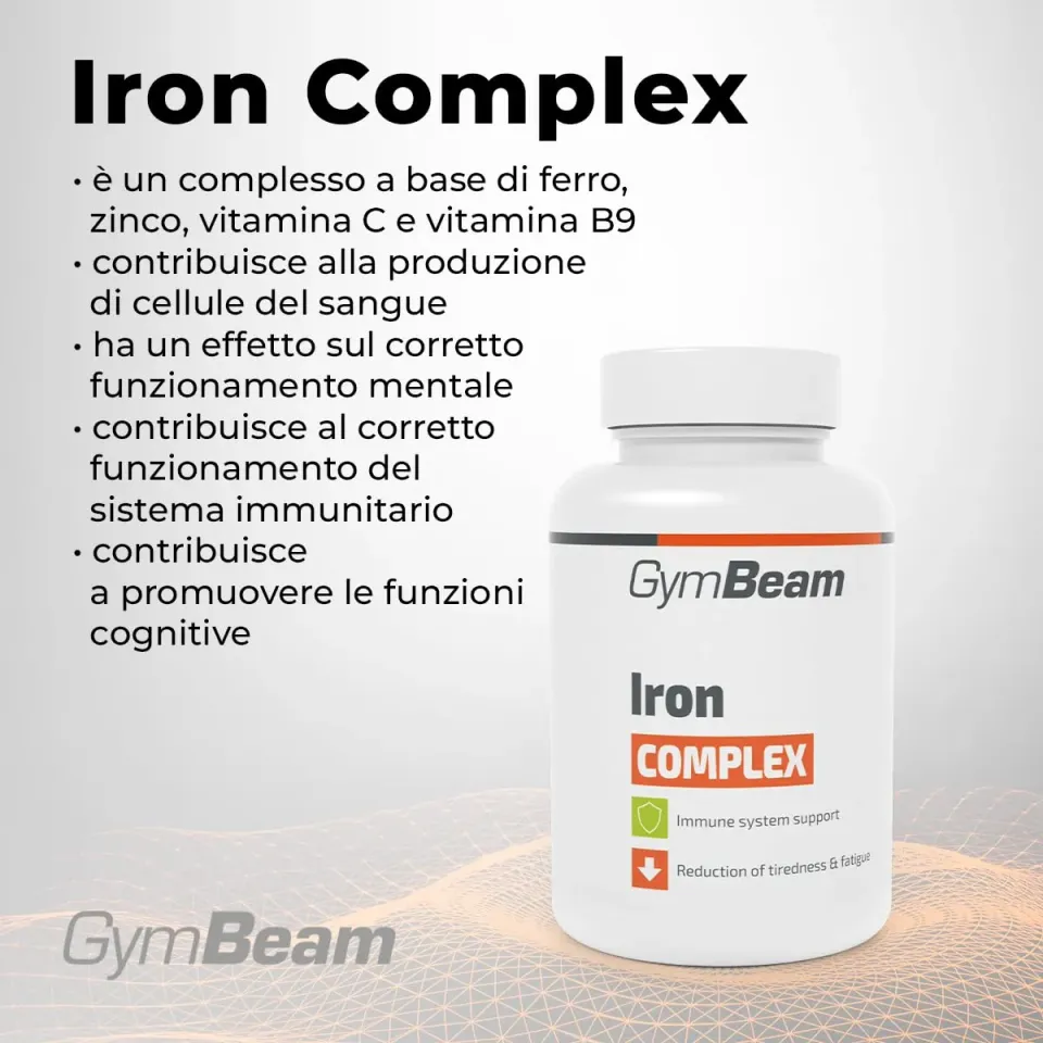 GymBeam Iron Complex integratore ferro 120 capsule