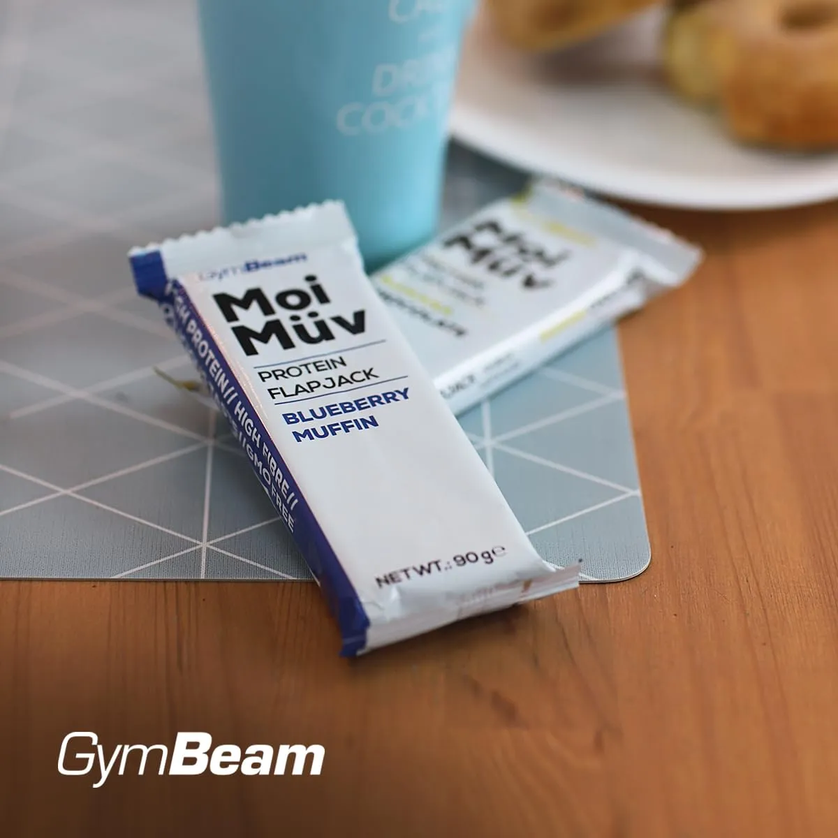 GymBeam MoiMüv Protein Flapjack barrette 12x90g banana 20g proteine