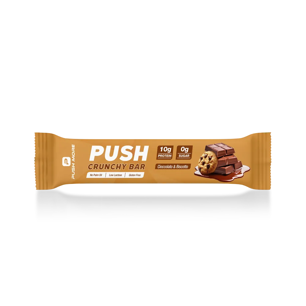 Push More Push Crunchy Bar barretta proteica 35 g cioccolato low carb