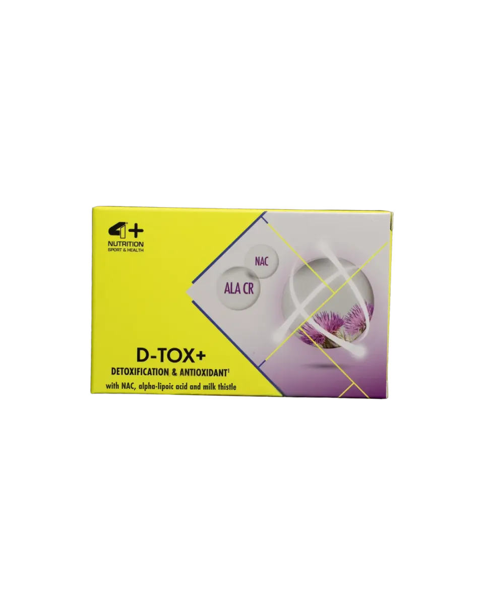 4 Plus Nutrition D-Tox+ Integratore 30 Compresse Fegato