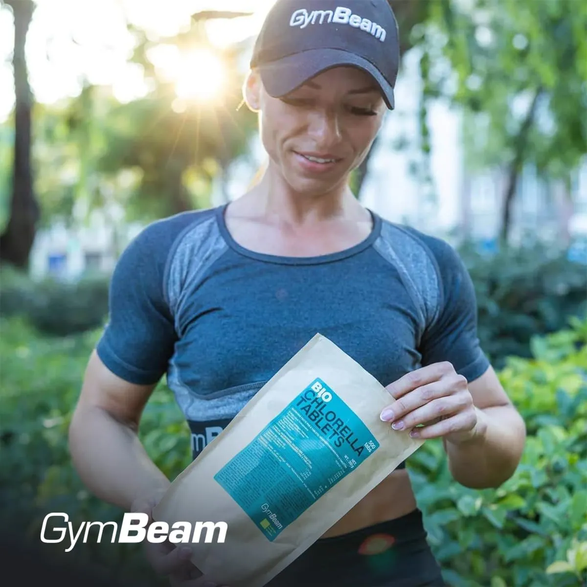 GymBeam Clorella BIO compresse 500 tabs proteine detox