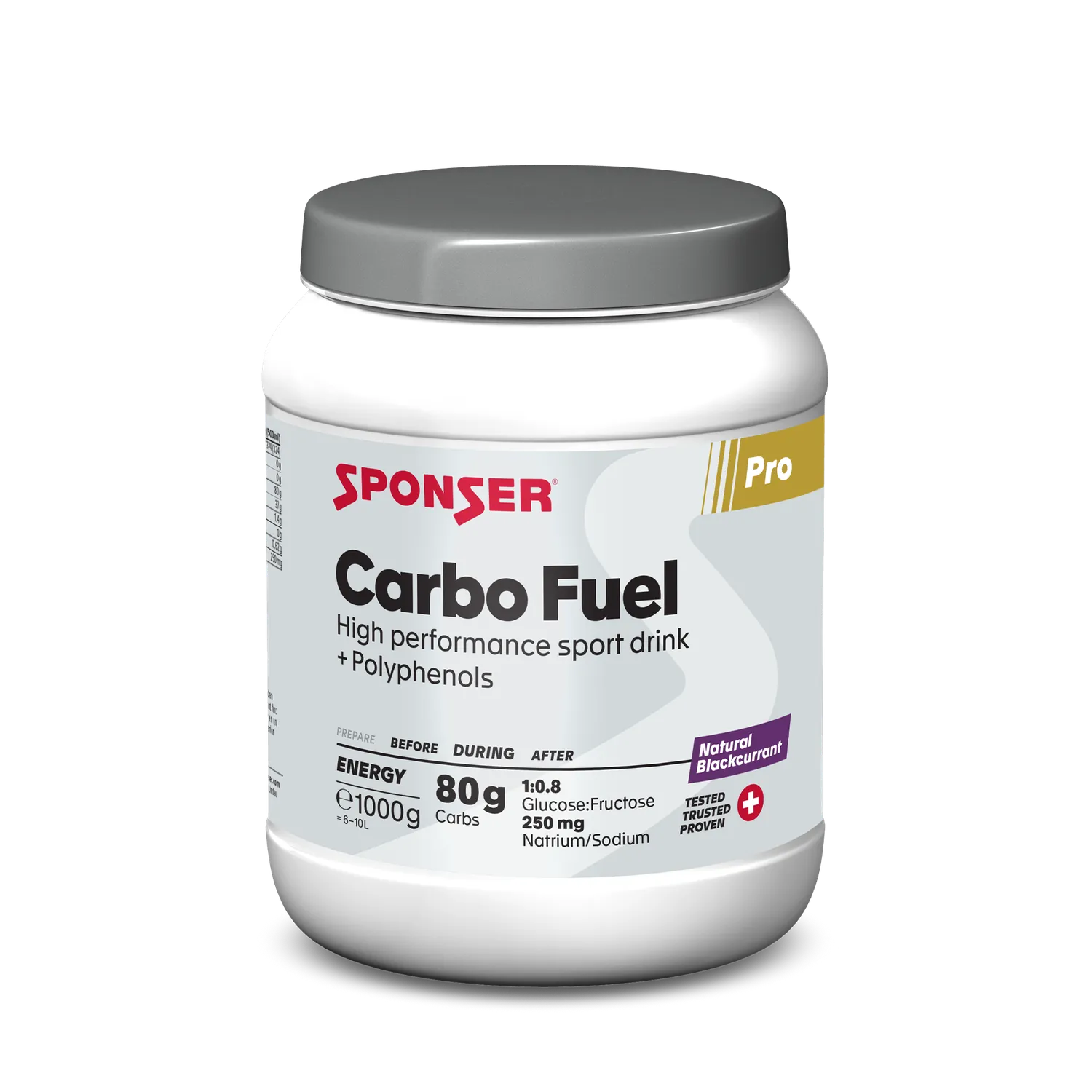 Sponser Carbo Fuel Blackcurrant bevanda 83g bustina