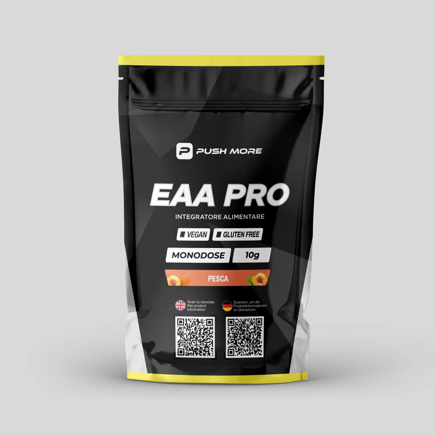 Push More EAA PRO aminoacidi tester 10g arancia vegan