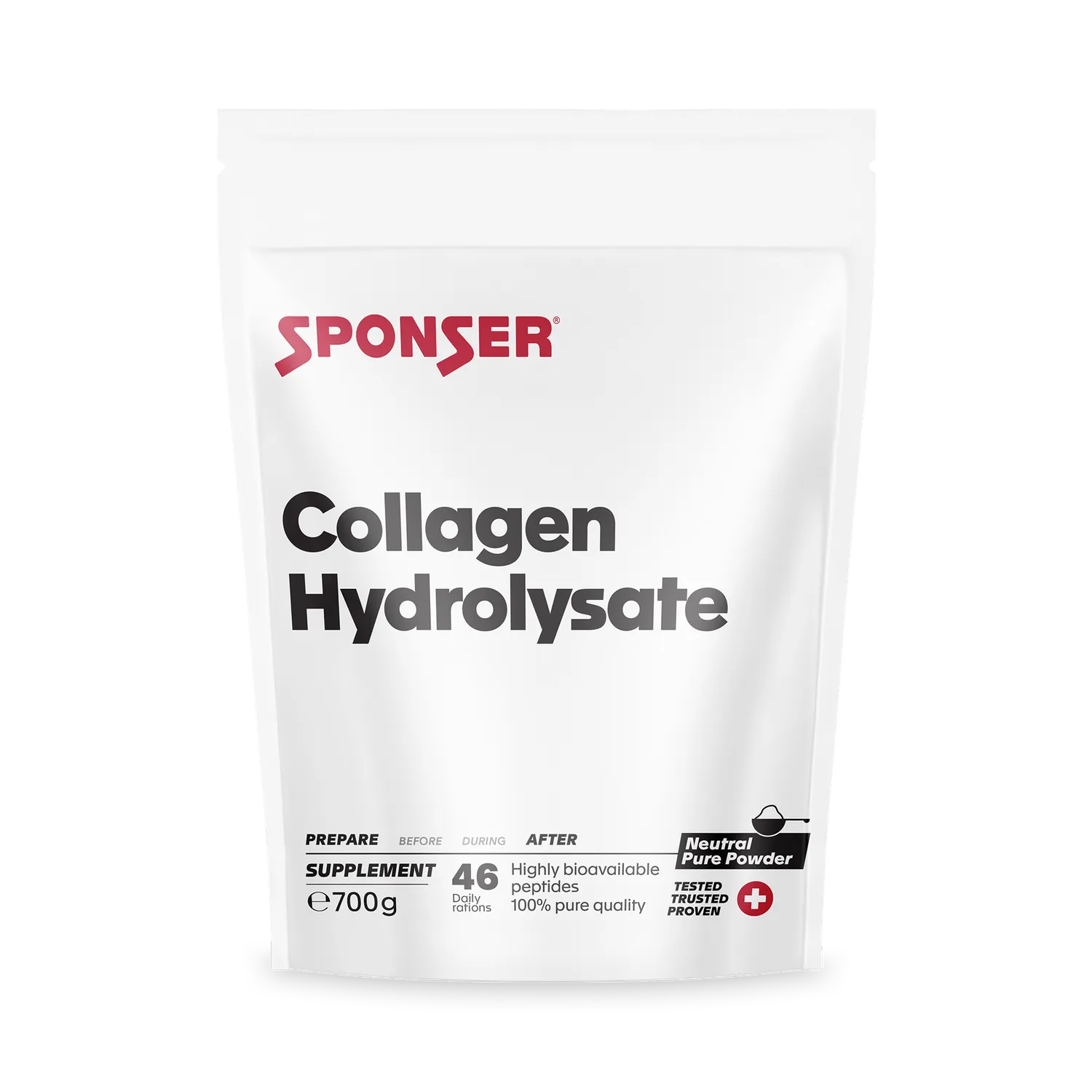 Sponser Collagen Hydrolysate collagene neutro 300 g puro