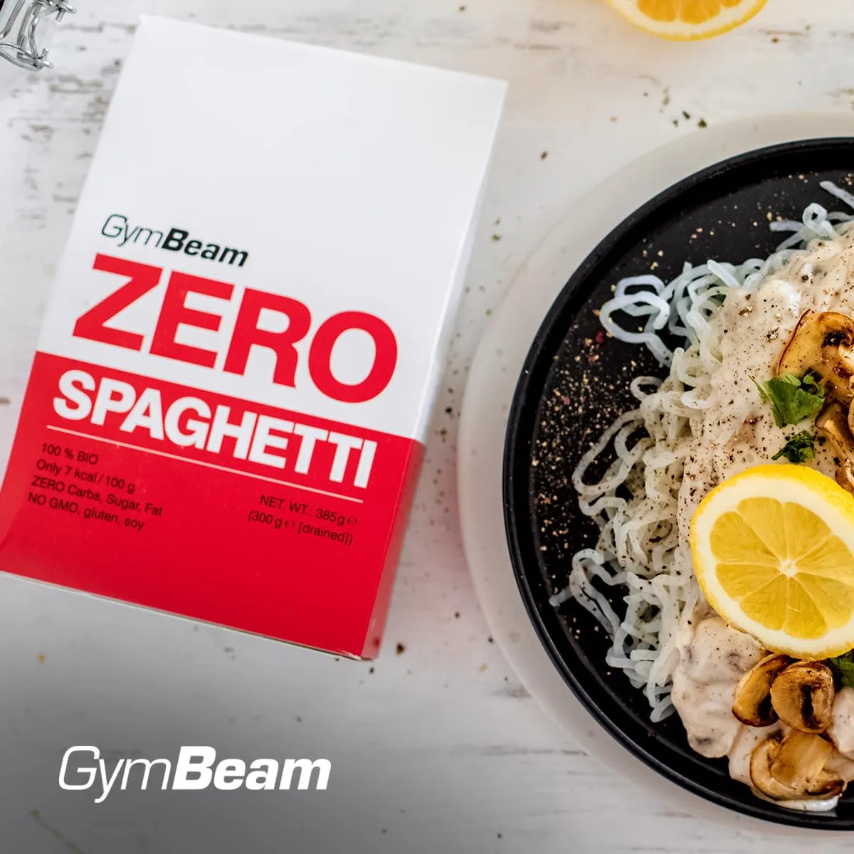 GymBeam Spaghetti Zero BIO pasta 3850g 10pz konjac
