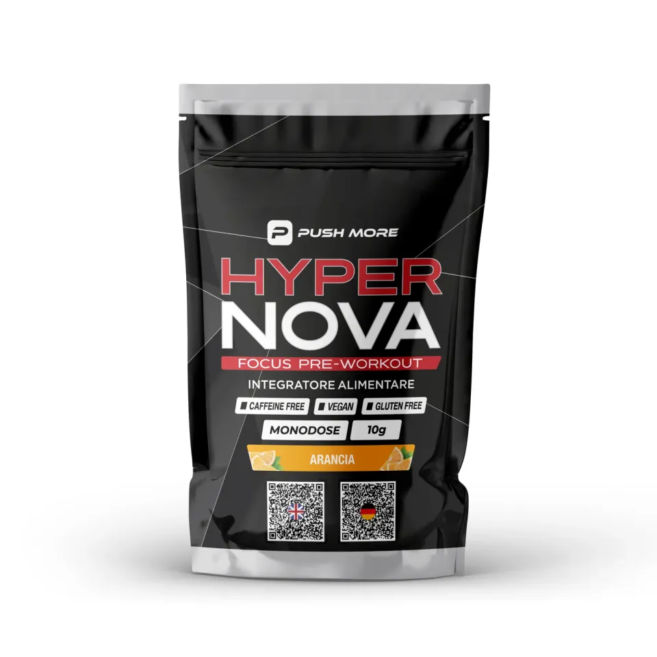 Push More FDO Hyper Nova Focus pre-workout 10g arancia