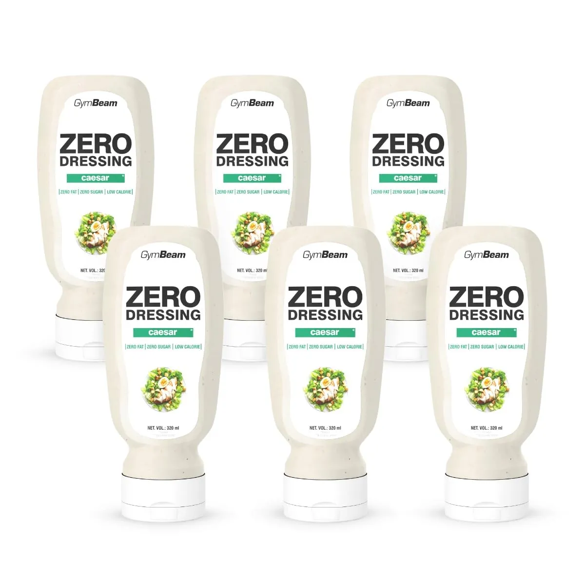 GymBeam Salsa Zero Caesar 320 ml senza grassi vegana