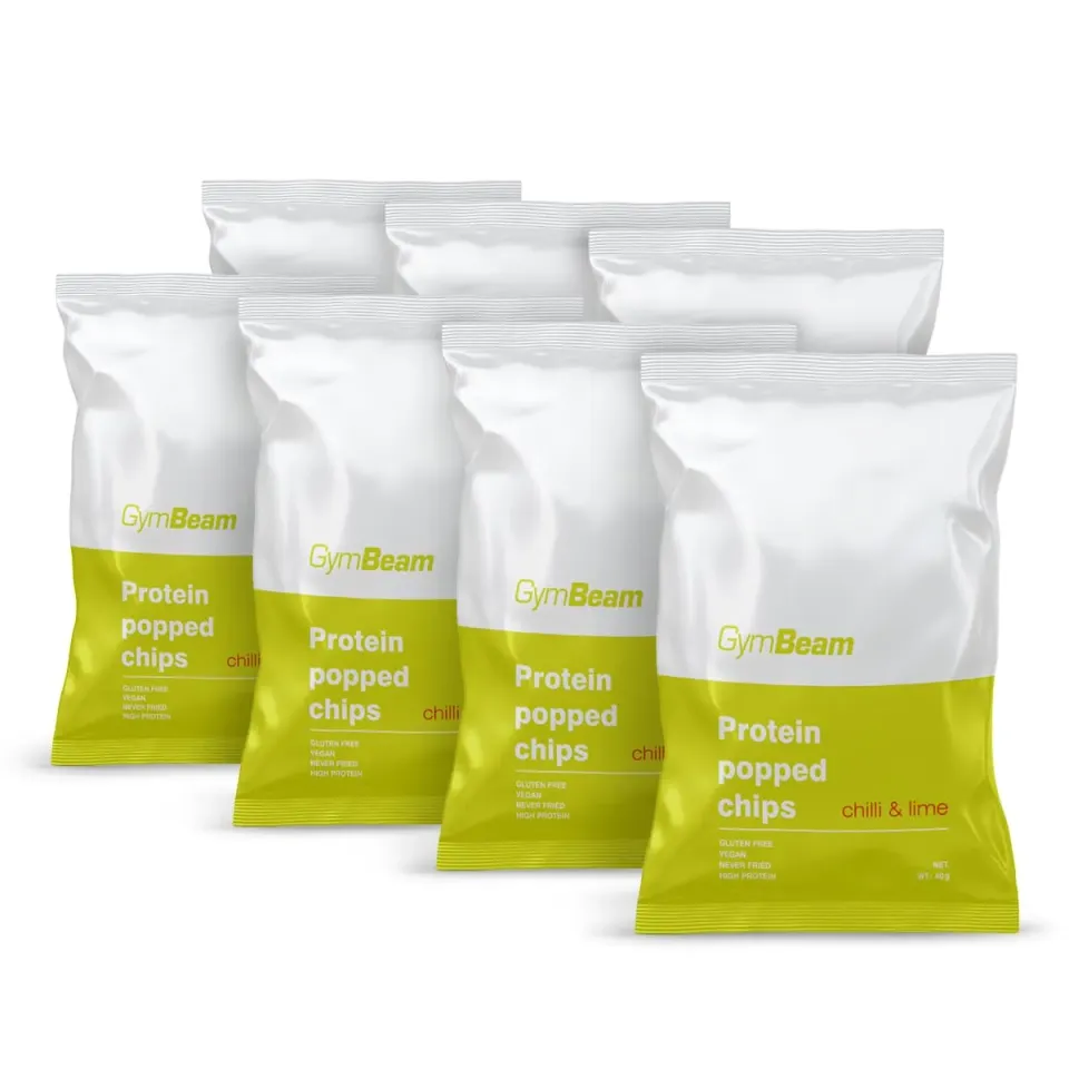 GymBeam Patatine Proteiche Chilli Lime 7x40g senza glutine