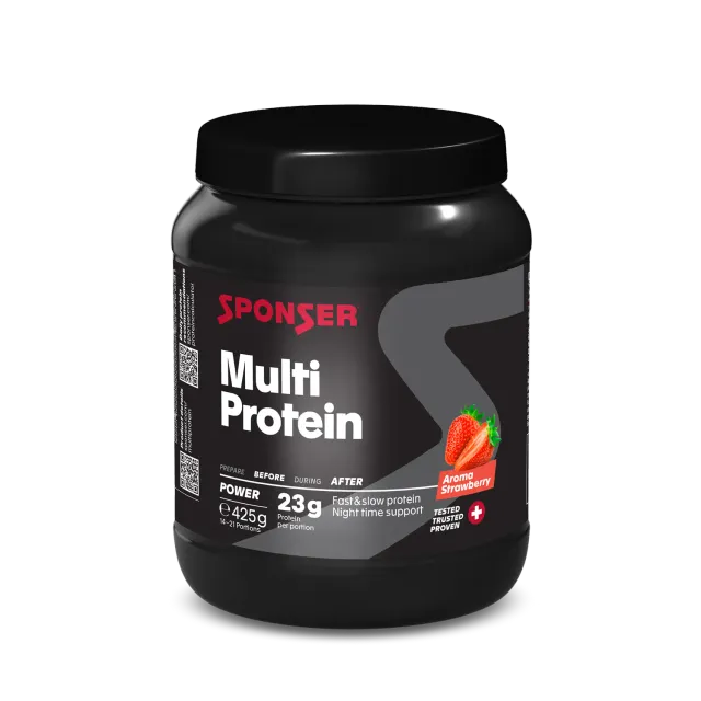 Sponser Multi Protein Fragola 425g Proteine Forza e Recupero
