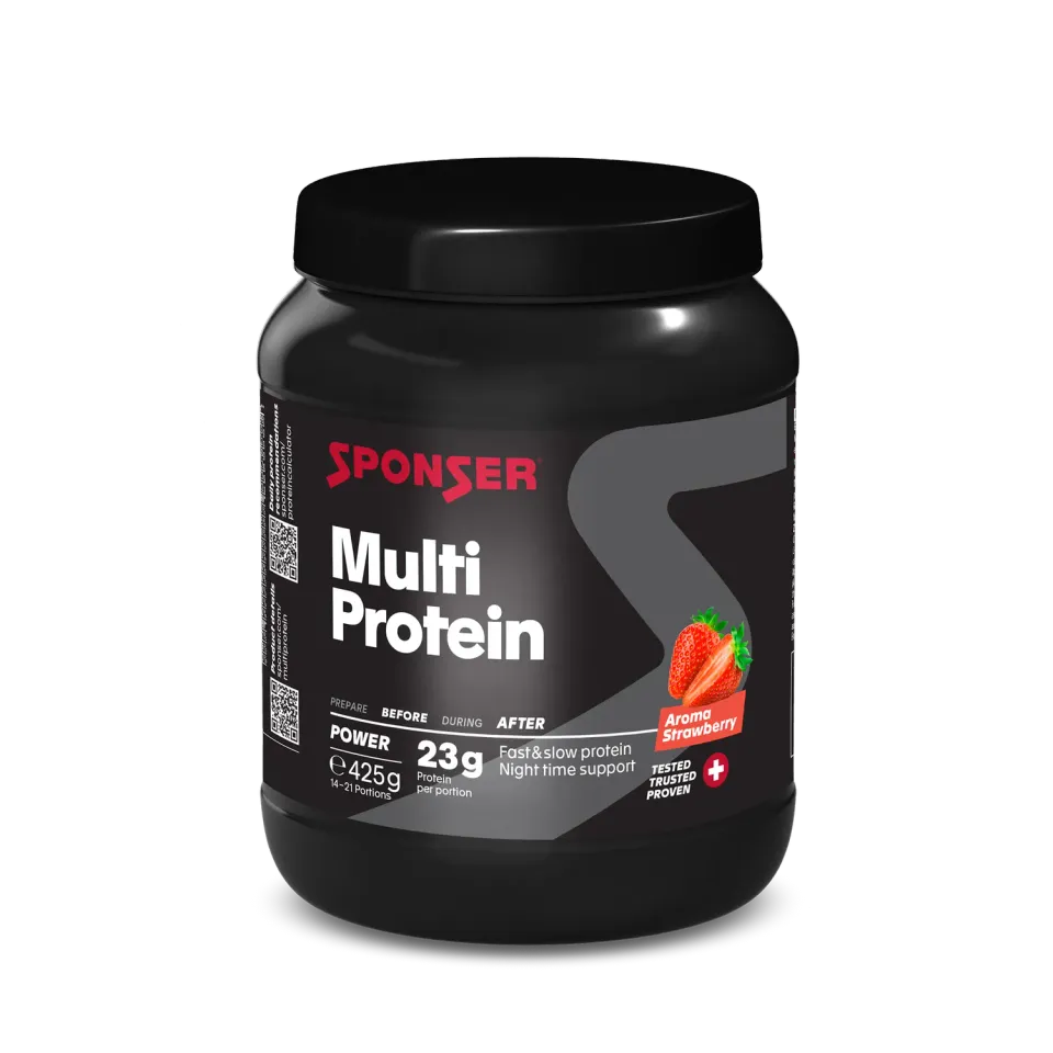 Sponser Multi Protein Fragola 425g Proteine Forza e Recupero