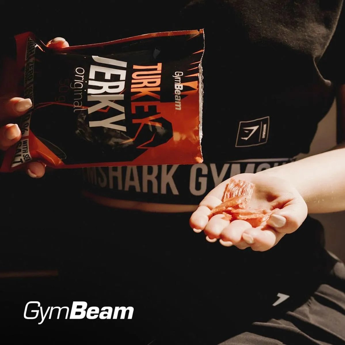 GymBeam Turkey Jerky carne tacchino 50g proteico
