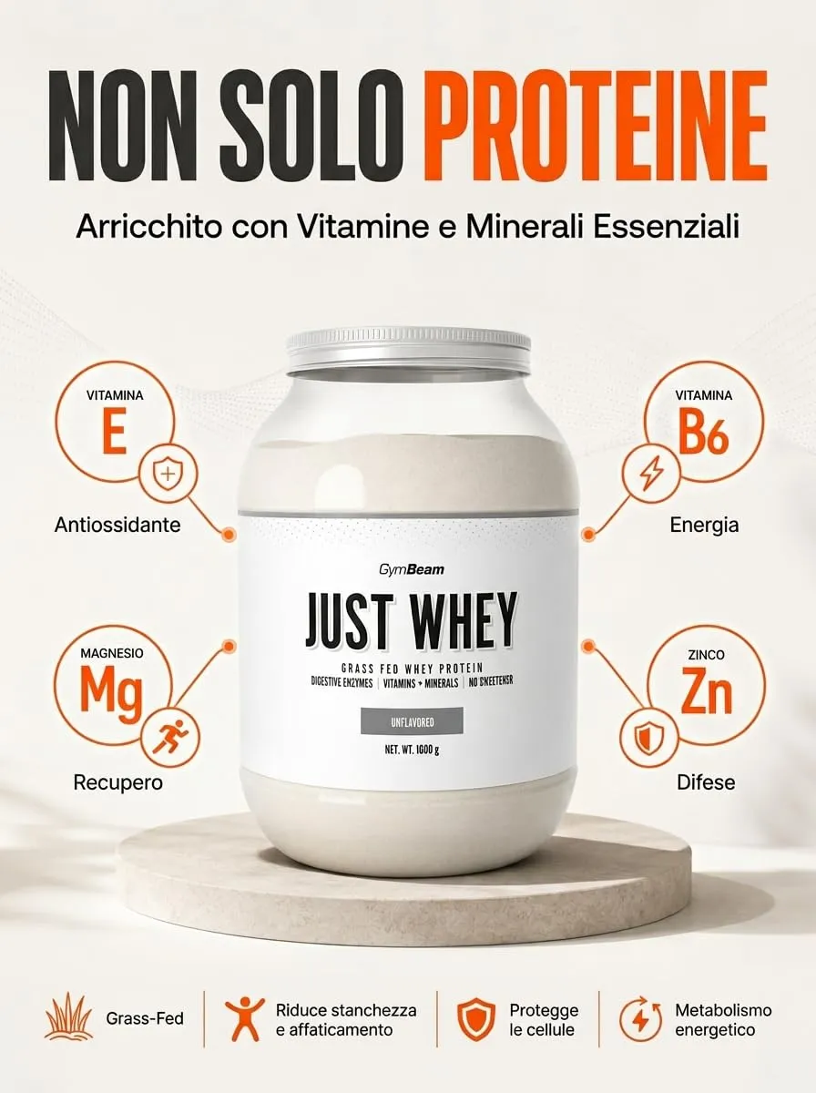 GymBeam Just Whey proteine 1000 g caramello salato