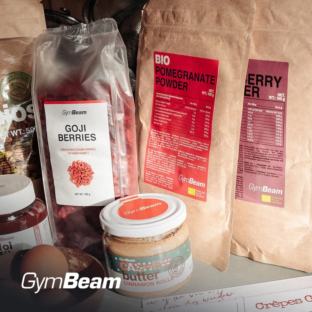 GymBeam Melograno Bio polvere 100 g dolcificante