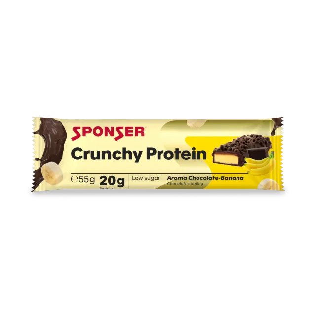 Sponser Crunchy Protein barretta cioccolato-banana 55 g 20 g proteine